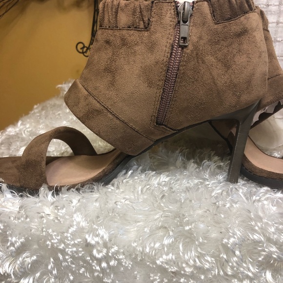 💛 Mi iM Brown Suede Heels Size 10 - Picture 2 of 5
